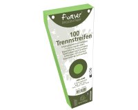 Intercalaires trapèze carte bristol unies perforées Forever - 105 x 240 mm - Vert