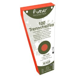 FOREVER® Pak van 100 trapezium tabstroken met perforatie 180g - 105x240mm