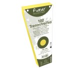 Paquet 100 fiches intercalaires trapézoïdales unies perforées Forever - 105x240mm - Jaune