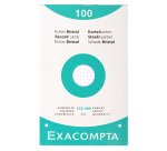Étui de 100 fiches - bristol blanc quadrillé 5x5 perforé 125x200mm - Blanc