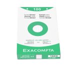 Étui de 100 fiches - bristol blanc quadrillé 5x5 perforé 125x200mm - Blanc