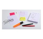 Étui de 100 fiches - bristol blanc quadrillé 5x5 perforé 125x200mm - Blanc