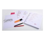 Fiche bristol 210 x 297 mm quadrillée 5 x 5 blanche perforée Exacompta  - Boîte de 100