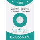 Pk 100 Exa Record Cards 148/200 Sq White - White