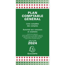 Plan comptable général avec couverture plastique 17,5x9cm