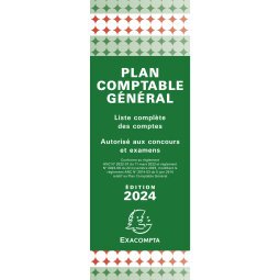 Plan comptable général accordéon 19 x 7,5 cm