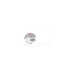 Paquet de 25 cartes 120g POLLEN 8,2x12,8cm. Coloris Blanc