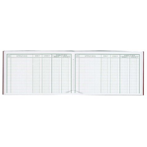 Register 107 x 173 mm Bankrekeningen 100 pagina's assortiment