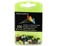 Epingles de signalisation à tête plate, assorti