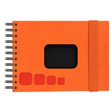 Exacompta Offissimo Wirebound Photo Album (23x16cm) - Ass. Orange / red