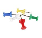 Doos met 200 prikbordspelden Push Pins - punthoogte 7mm - 10mm diameter - Geassorteerd