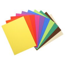 Pk 100 Insert Folders Flash 80g Ast