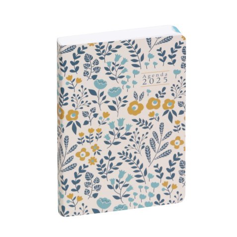 Agenda de poche EasyDay 15 Mini Labo 10 x 15 cm Journalier Janvier à Décembre 2025 - Blanc