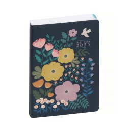 Agenda de poche EasyDay 15 Mini Labo 10 x 15 cm Journalier Janvier à Décembre 2025 - Bleu