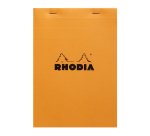 Bloc de bureau Rhodia agrafé orange Giant Pad N°15 14,8 x 21 cm - 5 x 5 - 150 feuilles