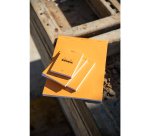 Bloc de bureau Rhodia agrafé orange Giant Pad N°15 14,8 x 21 cm - 5 x 5 - 150 feuilles