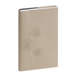 Agenda de poche Lady 16S spiralé Nature 9 x 16 cm Semainier janvier à décembre 2025 - Beige