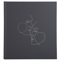 Fotoalbum boek 30 witte pagina's Art - zwart