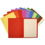 Pk 100 Sq. Folders Flash 220g Ast