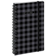 Agenda de poche SAD 16S Casual 9 x 16 cm Semainier Septembre 2024 à Décembre 2025-16 mois - Gris