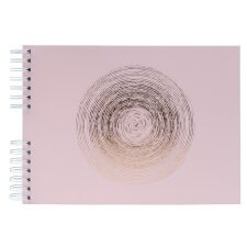 Exacompta, Spiralalbum 50 Seiten weiß, 32x22 cm, Ellipse grün - Rosa