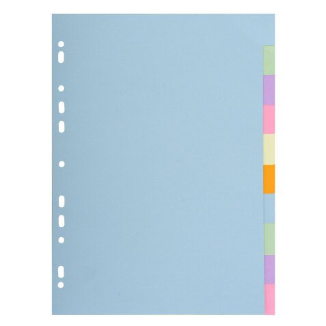 Div Forever Divider A4 170g 10P Pastel - Assorted colours