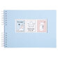 Wirebound Album 50p whit 32x22cm Sweet Camel - Light blue