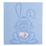 Álbum de fotografías para bebés TEDDY LAPIN 29x32cm - 300 fotos 60 páginas - Azul