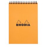 Rhodia classic notepad a5, lined - orange|