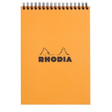 Bloc de bureau Notepad Rhodia orange 14,8 x 21 cm ligné - 80 feuilles