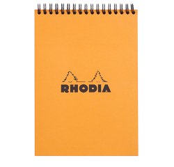 Spiraalblok Rhodia A5 lijn 160 pagina's 80gr oranje