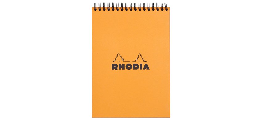 Office notepad Rhodia orange 14,8 x 21 cm lined - 80 sheets