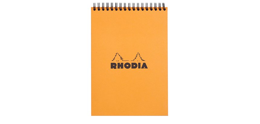 Bloc de bureau Notepad Rhodia orange 14,8 x 21 cm ligné - 80 feuilles