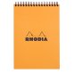 Bloc de bureau Notepad Rhodia orange 14,8 x 21 cm ligné - 80 feuilles