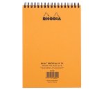 Bloc de bureau Notepad Rhodia orange 14,8 x 21 cm ligné - 80 feuilles