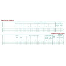 Boekhoudingsregister Kas- en/of bankboek - 31 lijnen - ingekeepte hoofding - 2 omschrijvingen - 5 Debit, 5 Credit - Nederlandstalig - ingebonden - 80 blad