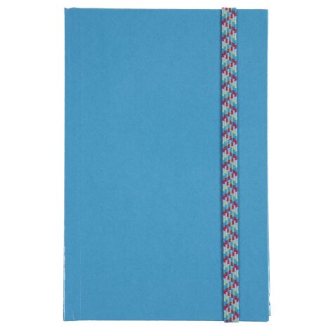 Schrift Iderama 170 x 110 mm 192 pagina's gelijnd  - blauw