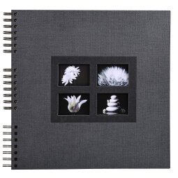 Album photos à spirales 60 pages noires Passion - 32x32 cm