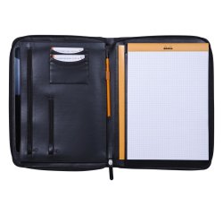 Porte-bloc conférencier Rhodiarama 25,5 x 34 cm A4+ - Noir