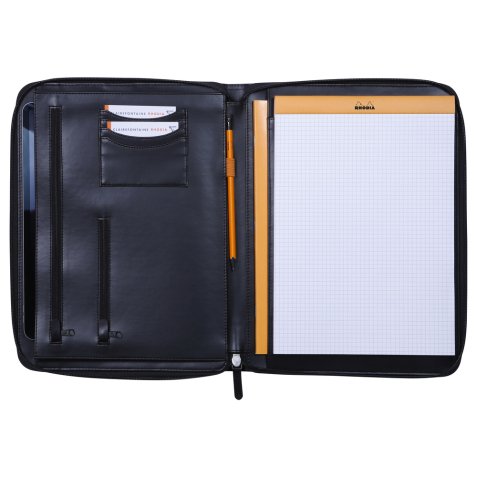 Organizer Rhodiarama 25,5 x 34 cm zwart voor documentbeschermers A4+ zwart