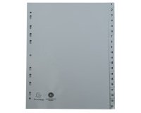 Intercalaire A4 polypropylène gris Exacompta 20 onglets numériques gris - 1 jeu