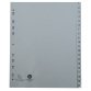 Intercalaire A4 polypropylène gris Exacompta 20 onglets numériques gris - 1 jeu