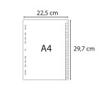 Intercalaire A4 polypropylène gris Exacompta 20 onglets numériques gris - 1 jeu