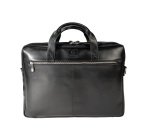 Exacompta Sacoche en cuir noir pour ordinateur portable 15.6''