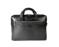 Exacompta Sacoche en cuir noir pour ordinateur portable 15.6''