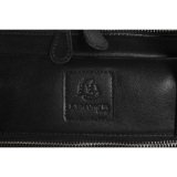 Exacompta Black Leather Laptop Bag for 15.6''