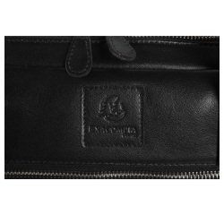 Exacompta Sacoche en cuir noir pour ordinateur portable 15.6''