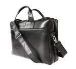 Exacompta Sacoche en cuir noir pour ordinateur portable 15.6''