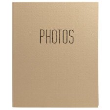 Album photo classeur 60 pages noires OfficeByMe - Beige