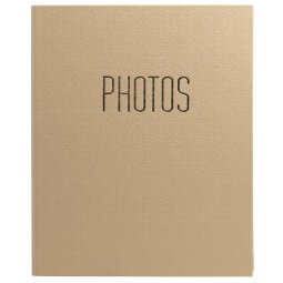 Album photo classeur 60 pages noires OfficeByMe - Beige